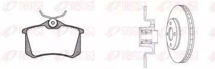 Комплект тормозов, дисковый тормозной механизм REMSA купить