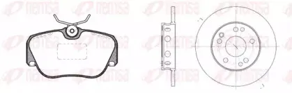 Комплект тормозов, дисковый тормозной механизм REMSA купить