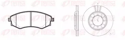 Комплект тормозов, дисковый тормозной механизм REMSA купить