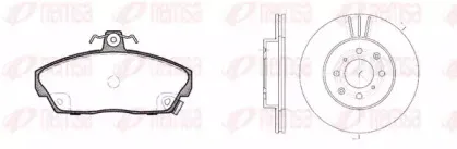 Комплект тормозов, дисковый тормозной механизм REMSA купить
