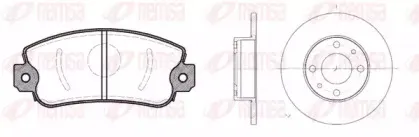 Комплект тормозов, дисковый тормозной механизм REMSA купить