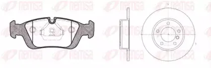 Комплект тормозов, дисковый тормозной механизм REMSA купить