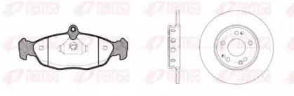 Комплект тормозов, дисковый тормозной механизм REMSA купить