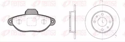 Комплект тормозов, дисковый тормозной механизм REMSA купить