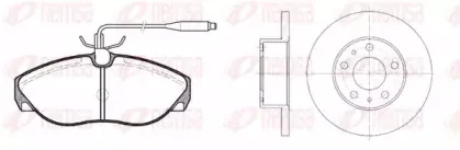 Комплект тормозов, дисковый тормозной механизм REMSA купить