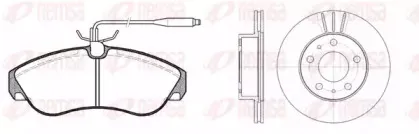 Комплект тормозов, дисковый тормозной механизм REMSA купить
