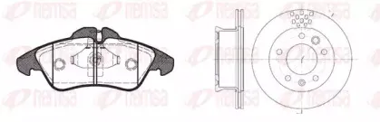 Комплект: 2 диска+ 4 колодки гальмівних REMSA купить