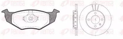 Комплект тормозов, дисковый тормозной механизм REMSA купить