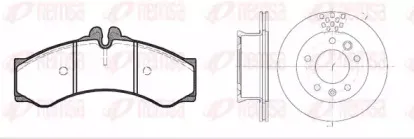 Комплект тормозов, дисковый тормозной механизм REMSA купить