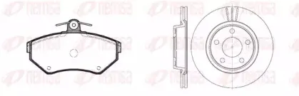 Комплект тормозов, дисковый тормозной механизм REMSA купить