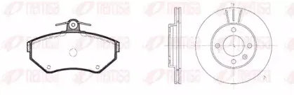 Комплект тормозов, дисковый тормозной механизм REMSA купить