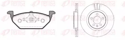 Комплект тормозов, дисковый тормозной механизм REMSA купить