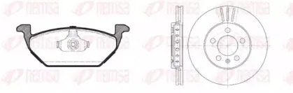 Комплект тормозов, дисковый тормозной механизм REMSA купить