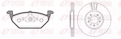 Комплект тормозов, дисковый тормозной механизм REMSA купить