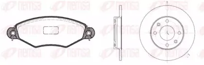 Комплект тормозов, дисковый тормозной механизм REMSA купить