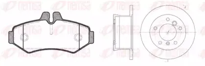 Комплект: 2 диска+ 4 колодки гальмівних REMSA купить