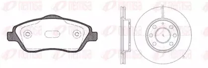 Комплект тормозов, дисковый тормозной механизм REMSA купить