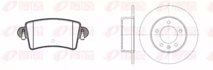 Комплект тормозов, дисковый тормозной механизм REMSA купить