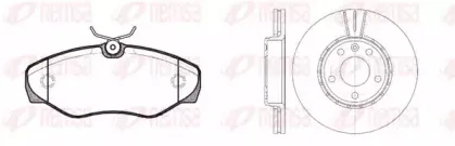 Комплект: 2 диска+ 4 колодки гальмівних REMSA купить