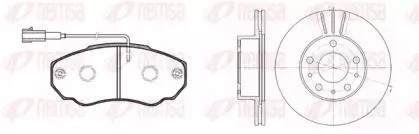 Комплект тормозов, дисковый тормозной механизм REMSA купить