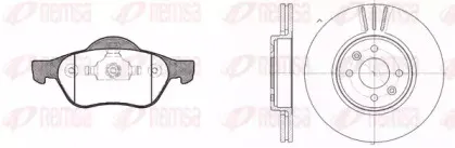 Комплект тормозов, дисковый тормозной механизм REMSA купить