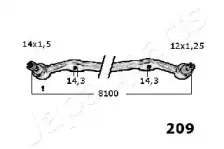 Поперечная рулевая тяга JAPANPARTS купить