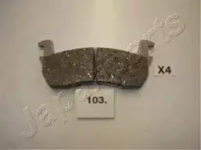 Комплект тормозных колодок, дисковый тормоз JAPANPARTS купить