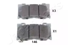 Комплект тормозных колодок, дисковый тормоз JAPANPARTS купить