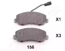 Комплект тормозных колодок, дисковый тормоз JAPANPARTS купить