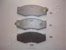 Комплект тормозных колодок, дисковый тормоз JAPANPARTS купить