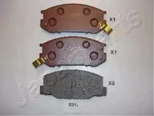 Комплект тормозных колодок, дисковый тормоз JAPANPARTS купить