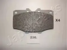 Комплект высокоэффективных тормозных колодок JAPANPARTS купить