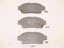 Комплект тормозных колодок, дисковый тормоз JAPANPARTS купить