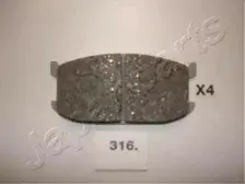 Комплект тормозных колодок, дисковый тормоз JAPANPARTS купить