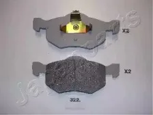 Комплект тормозных колодок, дисковый тормоз JAPANPARTS купить