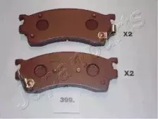 Комплект тормозных колодок, дисковый тормоз JAPANPARTS купить