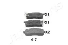 Комплект тормозных колодок, дисковый тормоз JAPANPARTS купить