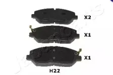 Комплект тормозных колодок, дисковый тормоз JAPANPARTS купить