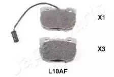 Комплект тормозных колодок, дисковый тормоз JAPANPARTS купить