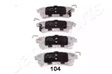 Комплект тормозных колодок, дисковый тормоз JAPANPARTS купить