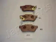 Комплект тормозных колодок, дисковый тормоз JAPANPARTS купить