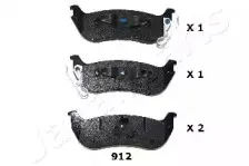 Комплект тормозных колодок, дисковый тормоз JAPANPARTS купить