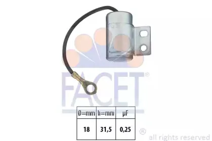 Конденсатор, система зажигания FACET купить