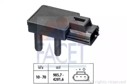 Датчик, давление выхлопных газов FACET купить