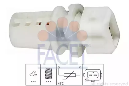 Датчик, температура впускаемого воздуха FACET купить