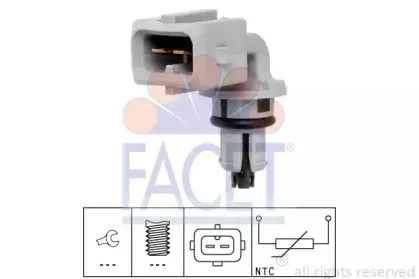 Датчик, температура впускаемого воздуха FACET купить