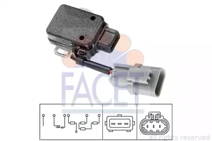 Датчик, положение дроссельной заслонки FACET купить
