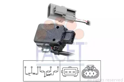 Датчик, положение дроссельной заслонки FACET купить
