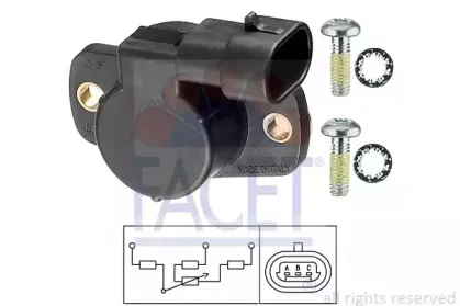 Датчик, положение дроссельной заслонки FACET купить