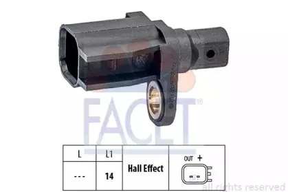 Датчик, частота вращения колеса FACET купить